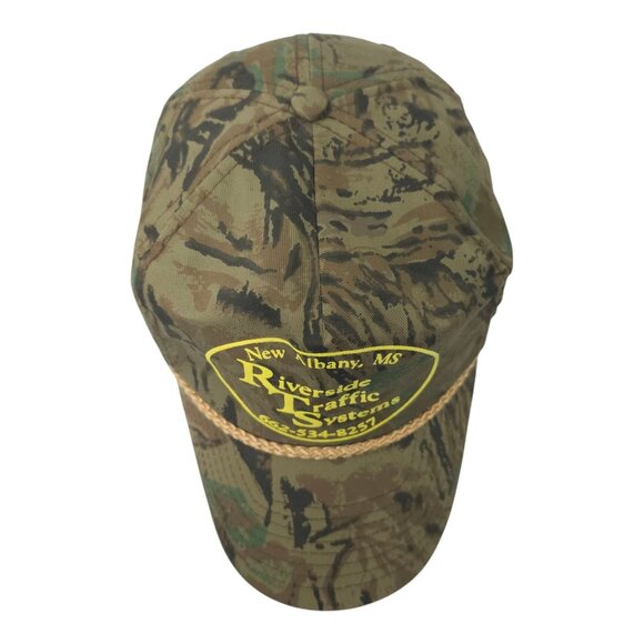 Riverside Traffic Systems Camo Rope Snapback Cap Trucker Baseball Hunting Hat - Picture 6 of 14